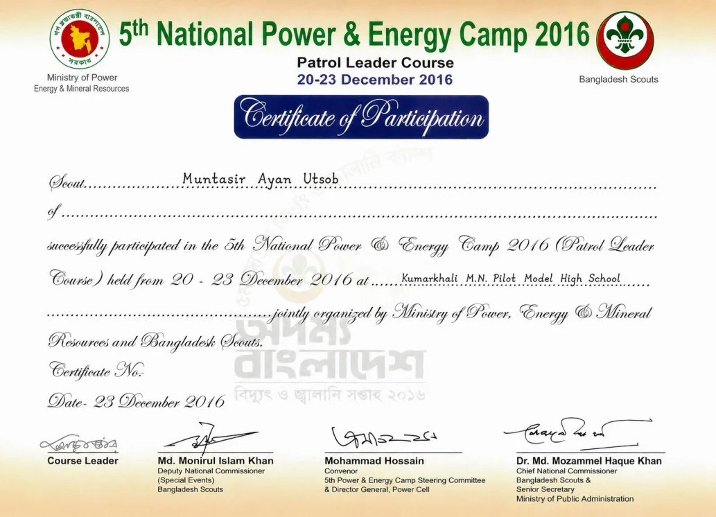 5th National Power & Energy Camp 2016